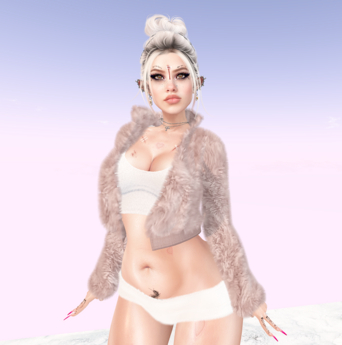 Second Life Marketplace - Nude short fur Jacket.. REBORN